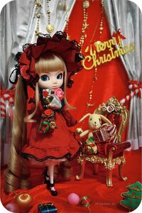 Rating: Safe Score: 0 Tags: 1girl blonde_hair blue_eyes bonnet bow curtains doll dress flower long_hair looking_at_viewer red_dress rose shinku shoes solo stuffed_animal User: admin