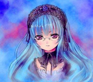 Rating: Safe Score: 0 Tags: 1girl bangs black_ribbon blue_hair blush closed_mouth detached_collar dress frills hairband image lolita_hairband long_hair looking_at_viewer solo suigintou upper_body User: admin