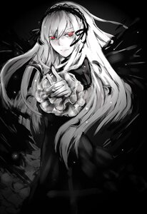 Rating: Safe Score: 0 Tags: 1girl black_dress dress frilled_sleeves frills hairband image long_hair long_sleeves looking_at_viewer red_eyes smile solo suigintou very_long_hair wings User: admin