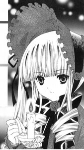 Rating: Safe Score: 0 Tags: 1girl blush bonnet cup drill_hair flower food greyscale image long_hair looking_at_viewer monochrome rose shinku smile solo teacup twin_drills upper_body User: admin