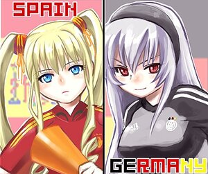 Rating: Safe Score: 0 Tags: 2girls blonde_hair blue_eyes image long_hair looking_at_viewer military military_uniform multiple_girls pair shinku sidelocks suigintou twintails uniform User: admin