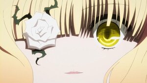 Rating: Safe Score: 0 Tags: 1girl blonde_hair close-up face flower image kirakishou rose solo white_rose yellow_eyes User: admin