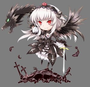 Rating: Safe Score: 0 Tags: 1girl bad_id bad_pixiv_id black_wings chibi cross dress feathers flower frills full_body grin hairband image long_hair long_sleeves mtyy open_mouth pink_flower pink_rose red_eyes rose rozen_maiden silver_hair smile solo suigintou sword transparent_background weapon white_hair wings User: admin