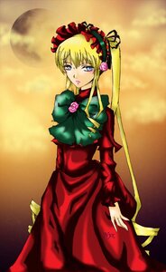 Rating: Safe Score: 0 Tags: 1girl auto_tagged blonde_hair blue_eyes bonnet bow dress flower green_bow green_neckwear image long_hair long_sleeves looking_at_viewer pink_rose red_dress rose shinku solo User: admin
