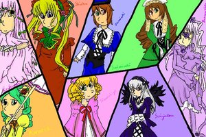 Rating: Safe Score: 0 Tags: 6+girls blonde_hair blue_dress blue_eyes bow brown_hair dress drill_hair frills green_hair hat heterochromia hina_ichigo image kanaria long_hair long_sleeves looking_at_viewer multiple multiple_girls pink_bow shinku short_hair souseiseki standing suigintou suiseiseki tagme twintails very_long_hair wings User: admin