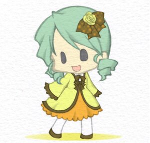 Rating: Safe Score: 0 Tags: 1girl :d chibi dress flower hair_flower hair_ornament image kanaria open_mouth rose smile solo yellow_dress User: admin