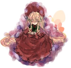 Rating: Safe Score: 0 Tags: 1girl blonde_hair blush dress flower image long_hair rain red_dress red_flower red_rose rose shinku sitting solo umbrella User: admin