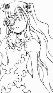 Rating: Safe Score: 0 Tags: 1girl bare_shoulders closed_mouth dress frills greyscale image kirakishou long_hair monochrome simple_background solo User: admin