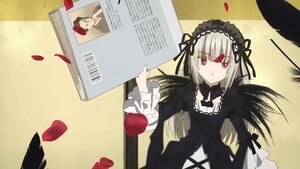 Rating: Safe Score: 0 Tags: 1girl black_dress black_wings dress feathers flower gothic_lolita hairband image lolita_fashion lolita_hairband long_hair long_sleeves petals red_eyes ribbon rose rose_petals silver_hair solo suigintou wings User: admin