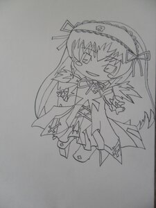 Rating: Safe Score: 0 Tags: 1girl chibi dress full_body greyscale hairband image long_hair long_sleeves looking_at_viewer monochrome open_mouth photo ribbon simple_background smile solo suigintou traditional_media white_background wings User: admin