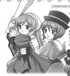 Rating: Safe Score: 0 Tags: 2girls dress frills greyscale hat image long_sleeves monochrome multiple_girls pair short_hair sisters souseiseki suiseiseki User: admin