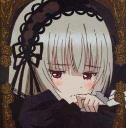 Rating: Safe Score: 0 Tags: 1girl bangs blush dress eyebrows_visible_through_hair image looking_at_viewer red_eyes solo suigintou User: admin