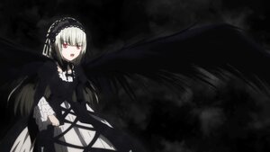 Rating: Safe Score: 0 Tags: 1girl bangs black_background black_dress black_ribbon black_wings dress flower frills gothic_lolita hairband image lolita_fashion long_hair long_sleeves looking_at_viewer open_mouth red_eyes ribbon rose solo suigintou very_long_hair wings User: admin