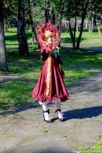 Rating: Safe Score: 0 Tags: 1girl day dress forest nature outdoors pink_dress shinku solo standing tree User: admin