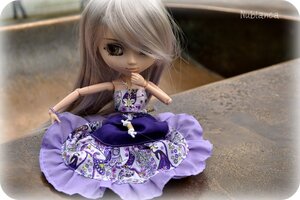 Rating: Safe Score: 0 Tags: 1girl barasuishou doll dress frills hair_over_one_eye indoors jewelry lace long_hair long_sleeves looking_at_viewer nail_polish sitting solo User: admin