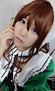 Rating: Safe Score: 0 Tags: 1girl brown_hair closed_mouth dress frills green_dress lips long_hair looking_at_viewer solo suiseiseki User: admin