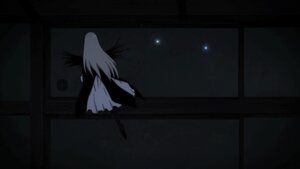 Rating: Safe Score: 0 Tags: 1girl dark dress image indoors long_hair night sky solo standing suigintou white_dress window wings User: admin