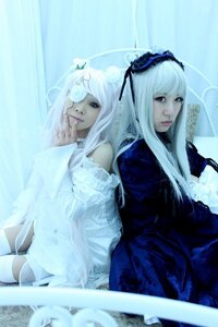 Rating: Safe Score: 0 Tags: 2girls dress frills gothic_lolita hairband lips lolita_fashion lolita_hairband long_hair long_sleeves multiple_cosplay multiple_girls realistic ribbon siblings sisters sitting suigintou tagme white_hair User: admin