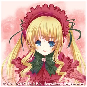 Rating: Safe Score: 0 Tags: 15citron 1girl :d bangs blonde_hair blue_eyes bonnet bow bowtie capelet dress drill_hair flower green_bow green_neckwear image lolita_fashion long_hair long_sleeves looking_at_viewer lowres open_mouth pink_background pink_rose red_capelet red_dress ribbon rose rozen_maiden shinku sidelocks smile solo twintails User: admin