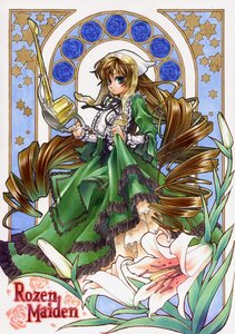 Rating: Safe Score: 0 Tags: 1girl art_nouveau blonde_hair blue_eyes brown_hair commentary_request copyright_name cup dress drill_hair flower frills full_body green_dress green_eyes head_scarf heterochromia hitec image lily_(flower) long_dress long_hair long_sleeves looking_at_viewer marker_(medium) red_eyes ringlets rozen_maiden solo star_(symbol) suiseiseki twin_drills twintails very_long_hair watering_can window User: admin
