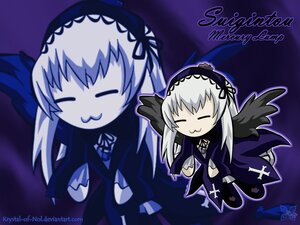 Rating: Safe Score: 0 Tags: 1girl 2girls black_wings chibi dress flower hairband image lolita_hairband long_hair long_sleeves multiple_girls ribbon silver_hair smile solo suigintou wings User: admin