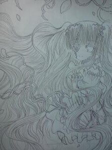 Rating: Safe Score: 0 Tags: 1girl image kirakishou monochrome sketch solo traditional_media User: admin