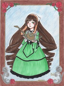 Rating: Safe Score: 0 Tags: 1girl braid brown_hair dress drill_hair flower green_dress green_eyes green_flower hat image long_hair long_sleeves orange_flower pink_flower pink_rose purple_rose red_eyes red_flower red_rose rose rose_petals solo suiseiseki thorns traditional_media twin_drills very_long_hair watering_can white_rose yellow_flower yellow_rose User: admin