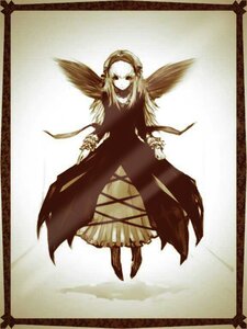 Rating: Safe Score: 0 Tags: 1girl blonde_hair dress flower full_body image long_hair long_sleeves looking_at_viewer rose solo standing suigintou wings User: admin