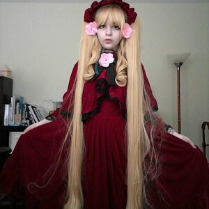 Rating: Safe Score: 0 Tags: 1girl blonde_hair dress expressionless flower long_hair photo red_dress shinku solo traditional_media very_long_hair User: admin