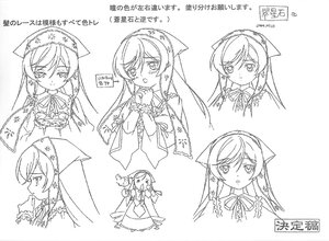 Rating: Safe Score: 0 Tags: 1girl character_sheet doujinshi doujinshi_#141 dress image jewelry lineart long_hair looking_at_viewer monochrome multiple multiple_views ribbon sketch User: admin