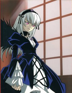 Rating: Safe Score: 3 Tags: 1girl auto_tagged black_wings cross-laced_clothes dress frilled_sleeves frills hairband image long_hair long_sleeves looking_at_viewer pink_eyes puffy_sleeves silver_hair solo suigintou wings User: admin