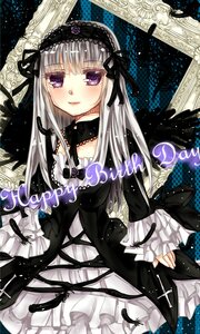 Rating: Safe Score: 0 Tags: 1girl black_ribbon black_wings blush dress flower frills gothic_lolita hairband image lolita_fashion lolita_hairband long_hair long_sleeves looking_at_viewer purple_eyes ribbon rose silver_hair smile solo suigintou wings User: admin