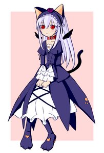 Rating: Safe Score: 0 Tags: 1girl animal_ears cat_ears cat_tail dress full_body hairband image long_hair long_sleeves red_eyes rozen_maiden solo striped striped_background suigintou tail takami_ryou wings User: admin