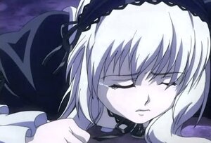 Rating: Safe Score: 0 Tags: 1girl bangs closed_eyes closed_mouth collar image solo suigintou tears User: admin