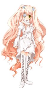 Rating: Safe Score: 0 Tags: 1girl boots cross-laced_footwear dress eyepatch flower frills full_body hair_flower image kirakishou knee_boots long_hair pink_hair rose solo thigh_boots thighhighs very_long_hair white_flower white_footwear white_rose yellow_eyes User: admin