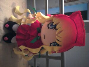 Rating: Safe Score: 0 Tags: 1girl blonde_hair blue_eyes bow doll dress flower indoors long_hair looking_at_viewer photo shinku solo thighhighs window User: admin