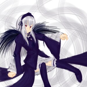 Rating: Safe Score: 0 Tags: 1girl bangs black_wings detached_collar dress frills full_body hairband image long_hair long_sleeves looking_at_viewer red_eyes silver_hair solo standing suigintou thighhighs very_long_hair wings zoom_layer User: admin