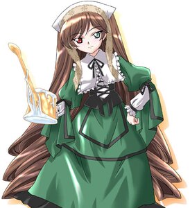 Rating: Safe Score: 0 Tags: 1girl black_neckwear black_ribbon bonnet brown_hair dress drill_hair frills green_dress green_eyes hand_on_hip head_scarf heterochromia holding image long_hair long_sleeves looking_at_viewer mikage_nao neck_ribbon red_eyes ribbon rozen_maiden simple_background solo suiseiseki twin_drills twintails very_long_hair watering_can white_background User: admin