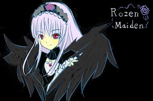 Rating: Safe Score: 0 Tags: 1girl bangs black_background black_dress black_wings closed_mouth detached_collar dress flower frills hairband image long_hair long_sleeves looking_at_viewer red_eyes ribbon rose simple_background smile solo suigintou upper_body wings User: admin