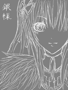 Rating: Safe Score: 0 Tags: 1girl akemi_homura grey_background greyscale hair_ribbon image long_hair looking_at_viewer monochrome ribbon simple_background solo suigintou User: admin