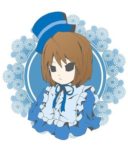 Rating: Safe Score: 0 Tags: 1girl blue_dress blue_theme bow brown_hair dress frills hat image long_sleeves neck_ribbon ribbon short_hair solo souseiseki top_hat upper_body User: admin