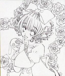 Rating: Safe Score: 0 Tags: 1girl black_rose blue_rose bouquet bow drill_hair finger_to_mouth flower hinaichigo image juliet_sleeves lineart long_sleeves monochrome open_mouth pink_rose purple_rose red_rose rose rose_petals shikishi short_hair smile solo thorns traditional_media white_flower white_rose yellow_rose User: admin