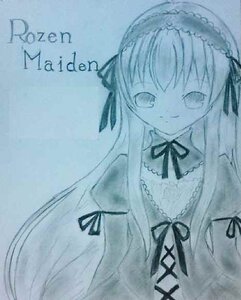 Rating: Safe Score: 0 Tags: 1girl bangs blue_background blue_theme closed_mouth dress frills hairband image long_hair long_sleeves looking_at_viewer monochrome neck_ribbon ribbon simple_background smile solo suigintou traditional_media very_long_hair User: admin