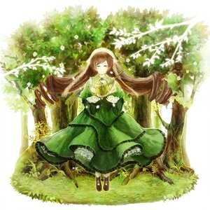 Rating: Safe Score: 0 Tags: 1girl amemura_(caramelo) auto_tagged bad_id bad_pixiv_id boots brown_hair closed_eyes dress drill_hair flower forest green_dress head_scarf image long_hair long_sleeves nature rozen_maiden smile solo suiseiseki tree twin_drills twintails very_long_hair watering_can User: admin