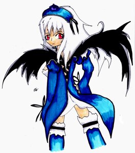Rating: Safe Score: 0 Tags: 1girl black_wings dress frills hairband image leg_garter long_hair long_sleeves looking_at_viewer looking_back red_eyes solo standing suigintou thighhighs white_hair wings User: admin