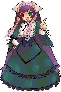 Rating: Safe Score: 0 Tags: 1girl :d brown_hair dress fang full_body green_eyes heterochromia image index_finger_raised long_hair long_sleeves looking_at_viewer open_mouth pointing red_eyes smile solo suiseiseki User: admin