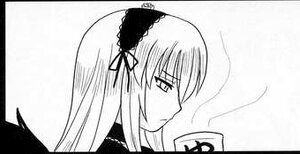 Rating: Safe Score: 0 Tags: 1girl bangs black_border close-up closed_mouth dress eyebrows_visible_through_hair frills greyscale hairband image letterboxed long_hair looking_at_viewer monochrome profile ribbon simple_background solo suigintou upper_body white_background User: admin