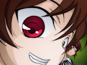 Rating: Safe Score: 0 Tags: brown_hair close-up eyes face green_eyes hair_between_eyes heterochromia image looking_at_viewer multiple_girls pair red_eyes ribbon short_hair souseiseki suiseiseki User: admin