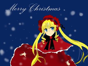 Rating: Safe Score: 0 Tags: 1girl blonde_hair blue_eyes bonnet bow bowtie dress flower image long_hair long_sleeves looking_at_viewer rose shinku solo twintails very_long_hair User: admin