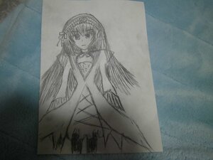 Rating: Safe Score: 0 Tags: 1girl akemi_homura bare_shoulders black_hair choker dress flower hairband image long_hair looking_at_viewer monochrome ribbon solo suigintou traditional_media very_long_hair User: admin